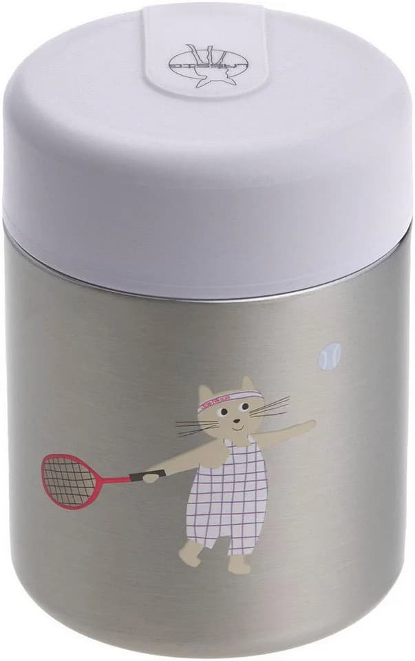 LÄSSIG Tiny Team Cat Thermobehälter Lila