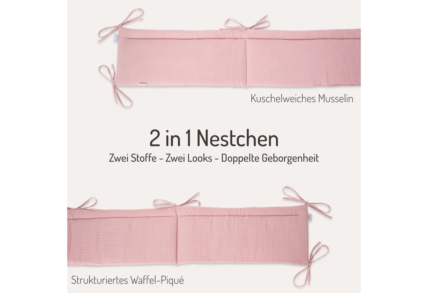 FabiMax Beistellbett Boxspring FIX weiß lackiert