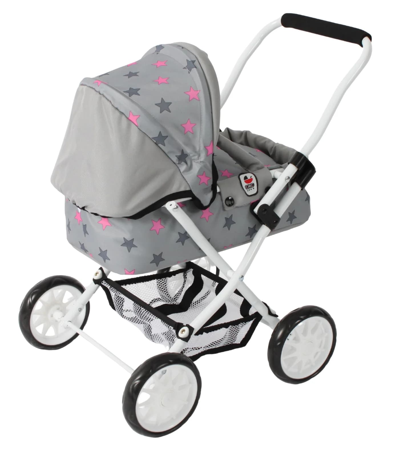 CHIC2000 Puppenwagen Smarty Grau mit Tragetasche