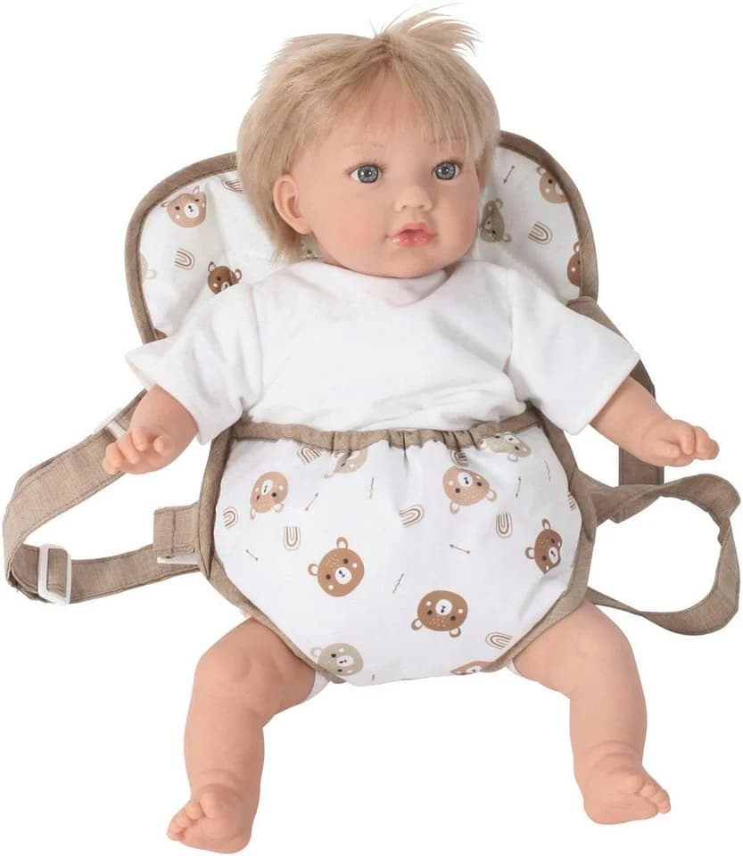 CHIC2000 Puppen Bauchtrage Bärchen Beige Polyester