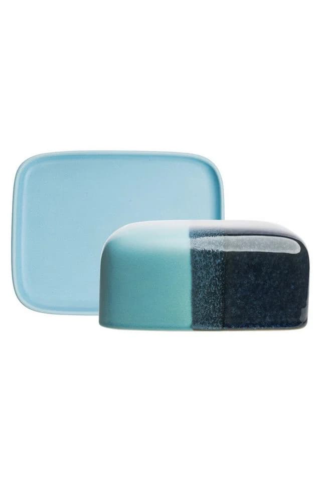 Tranquillo Butterdose INDUSTRIAL Steinzeug Blau
