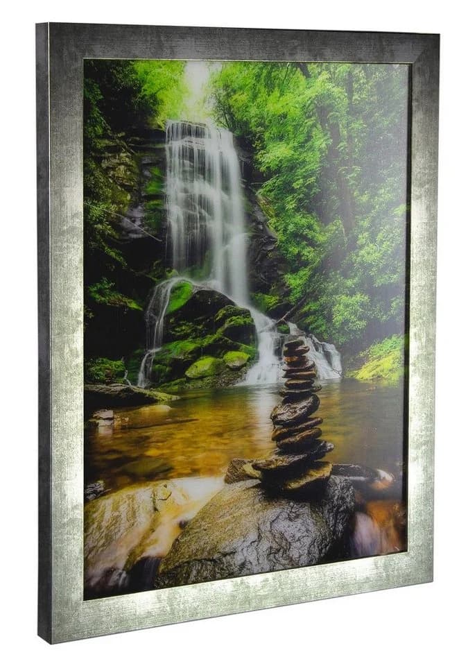 myposterframe Bilderrahmen Vintage Juno 50x70 cm Silber