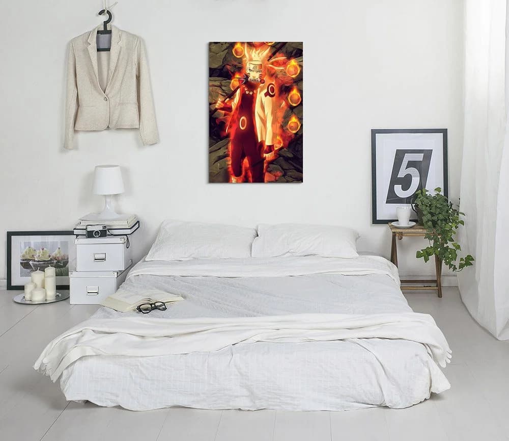 Sinus Art Leinwandbild Naruto Sasuke Fight Modern