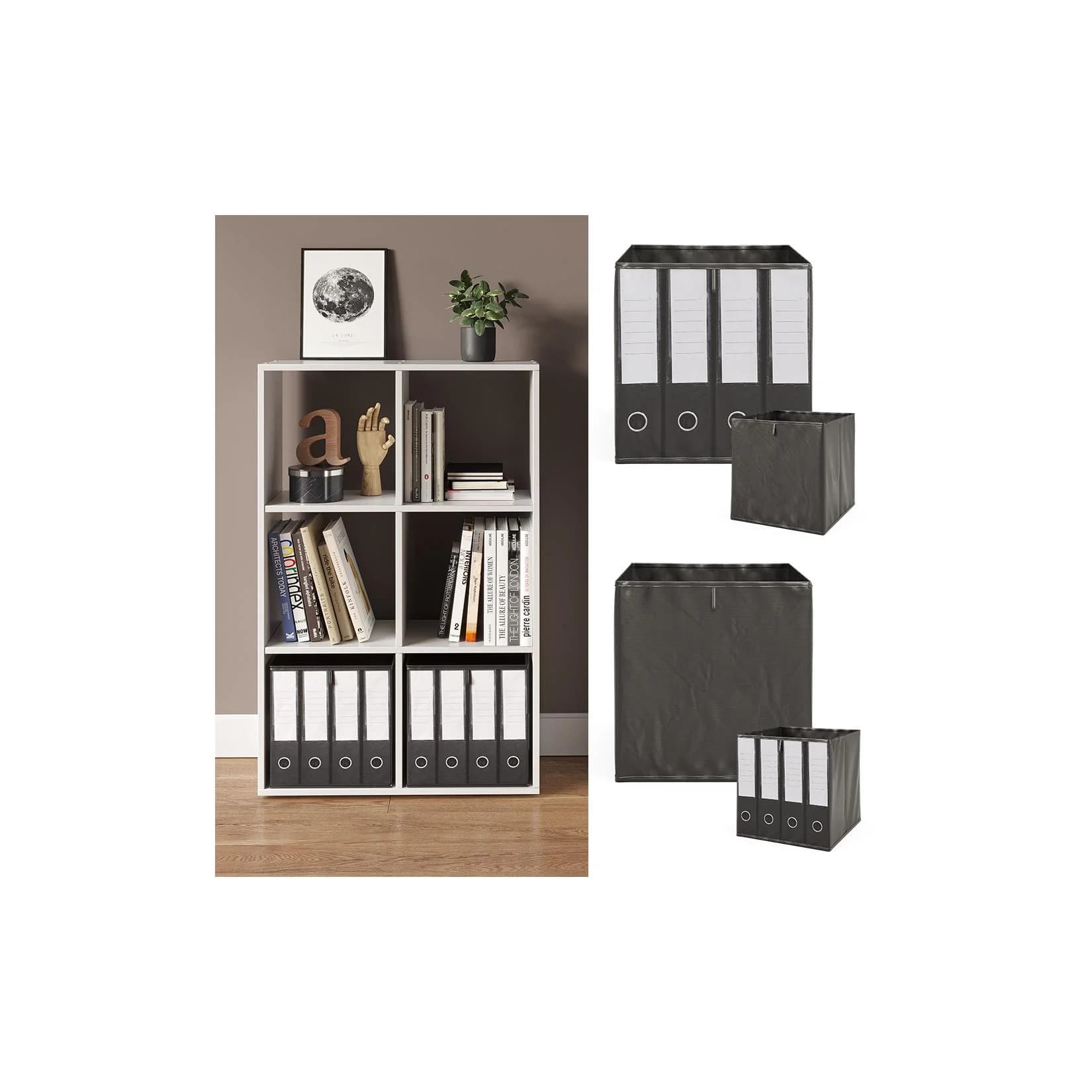 Vicco Raumteiler Würfelregal Weiß 6 Fächer Modern