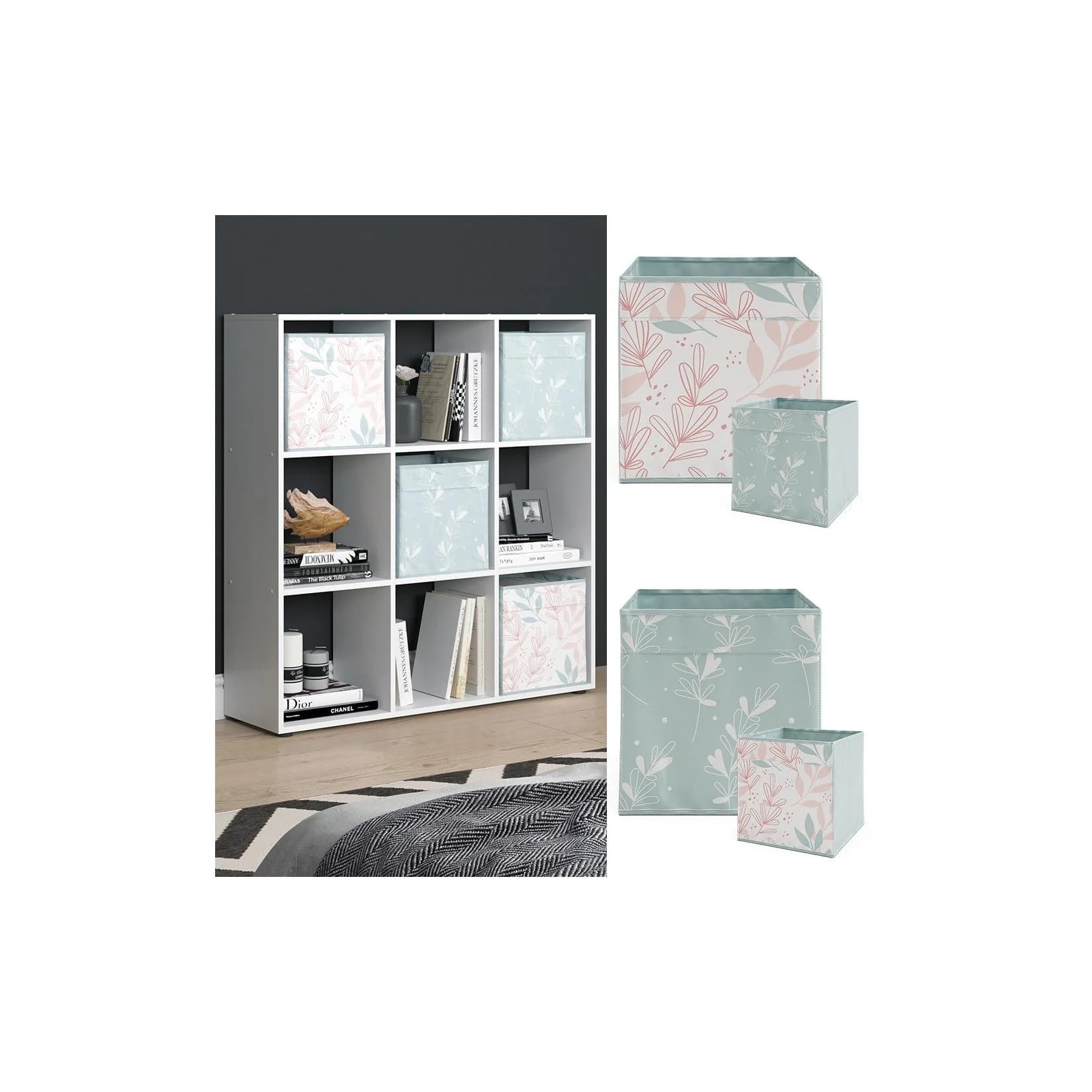 Vicco Raumteiler Nove Weiß 9 Fächer Modernes Standregal