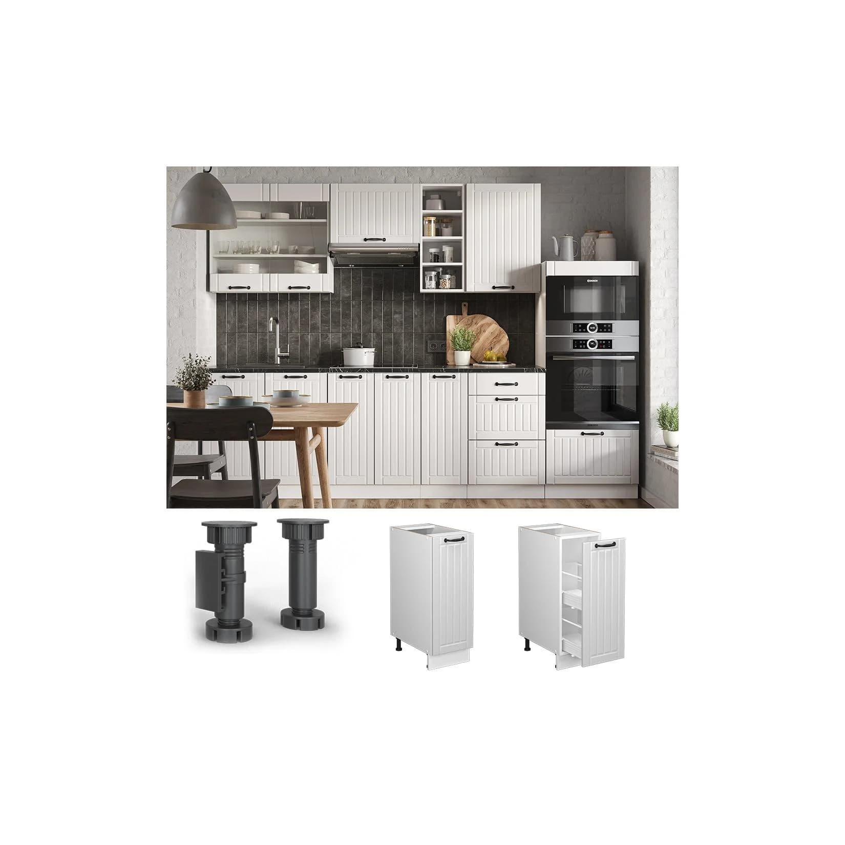 Vicco Apothekerunterschrank Fame-Line Weiß Modern