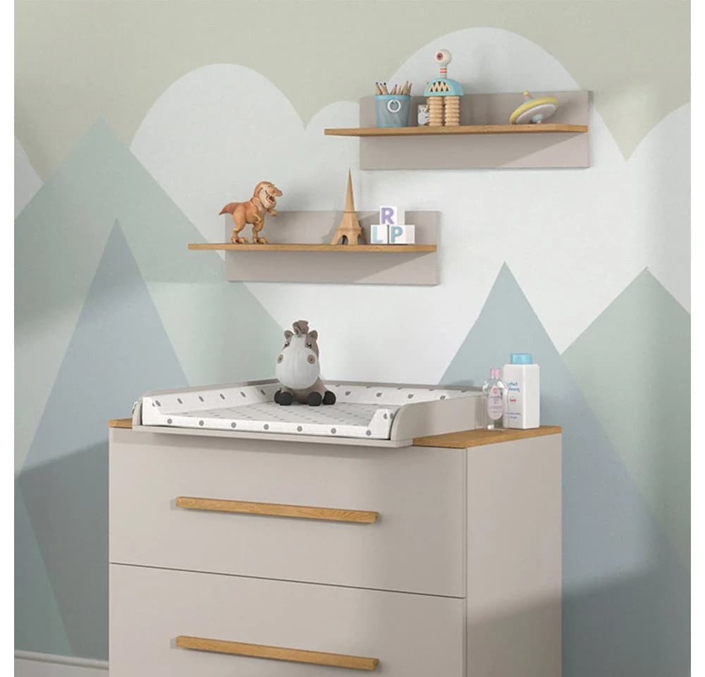 VitaliSpa® Wandregal Malia Cashmere-Eiche