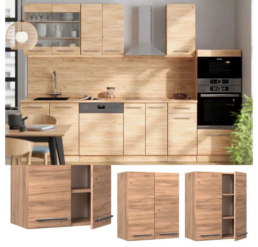 Vicco Hängeschrank Fame-Line Goldkraft Eiche Soft-Close