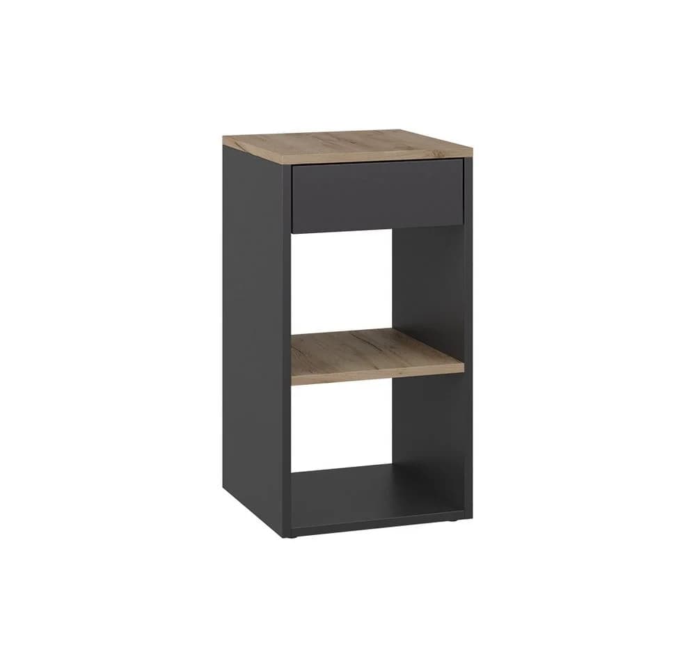 Vicco Nachtschrank Dany Anthrazit/Goldkraft Eiche