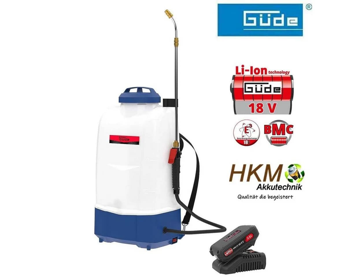 Güde Akku-Rückensprühgerät SG 18-201-23 R mit 15l Tank & 18V Akku