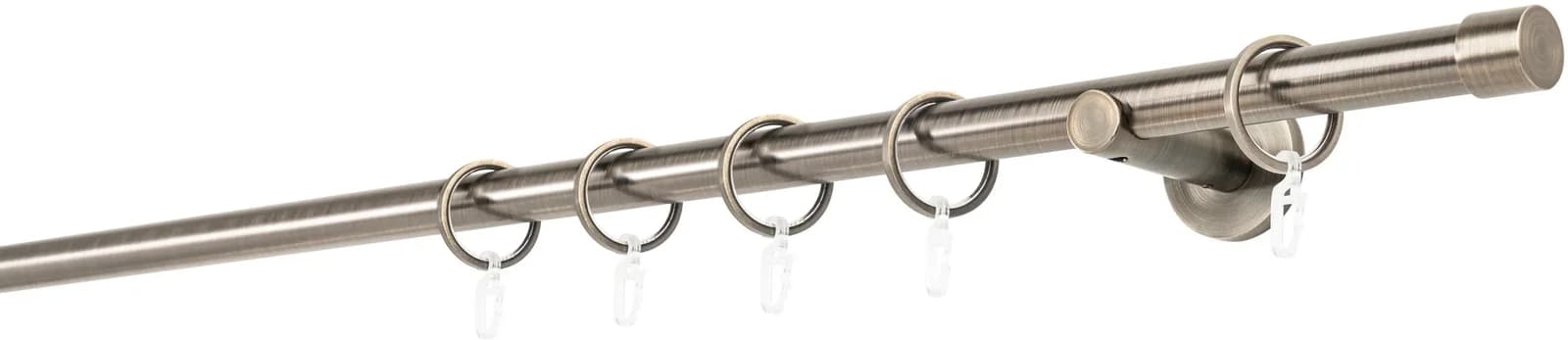 MYDECO Gardinenstange Cap 20mm Wandträger 6,5cm Bronze