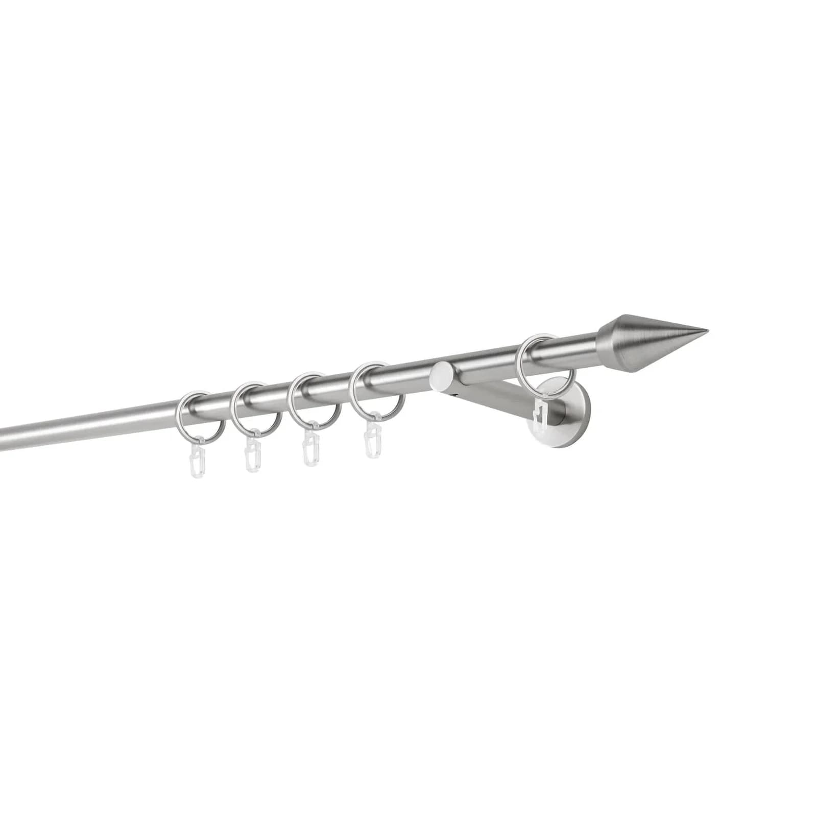 mydeco Gardinenstange 20mm Point Wandträger 12 cm Silber