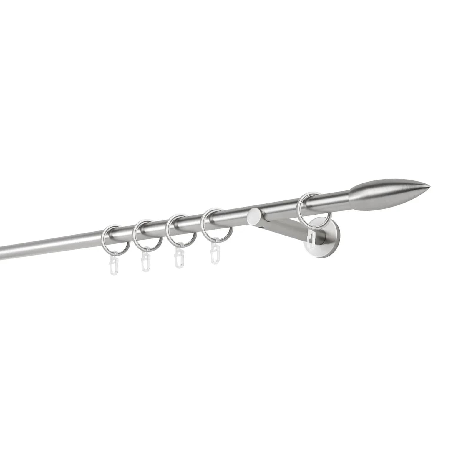 mydeco Gardinenstange 20mm Cardo Wandträger 12 cm silber