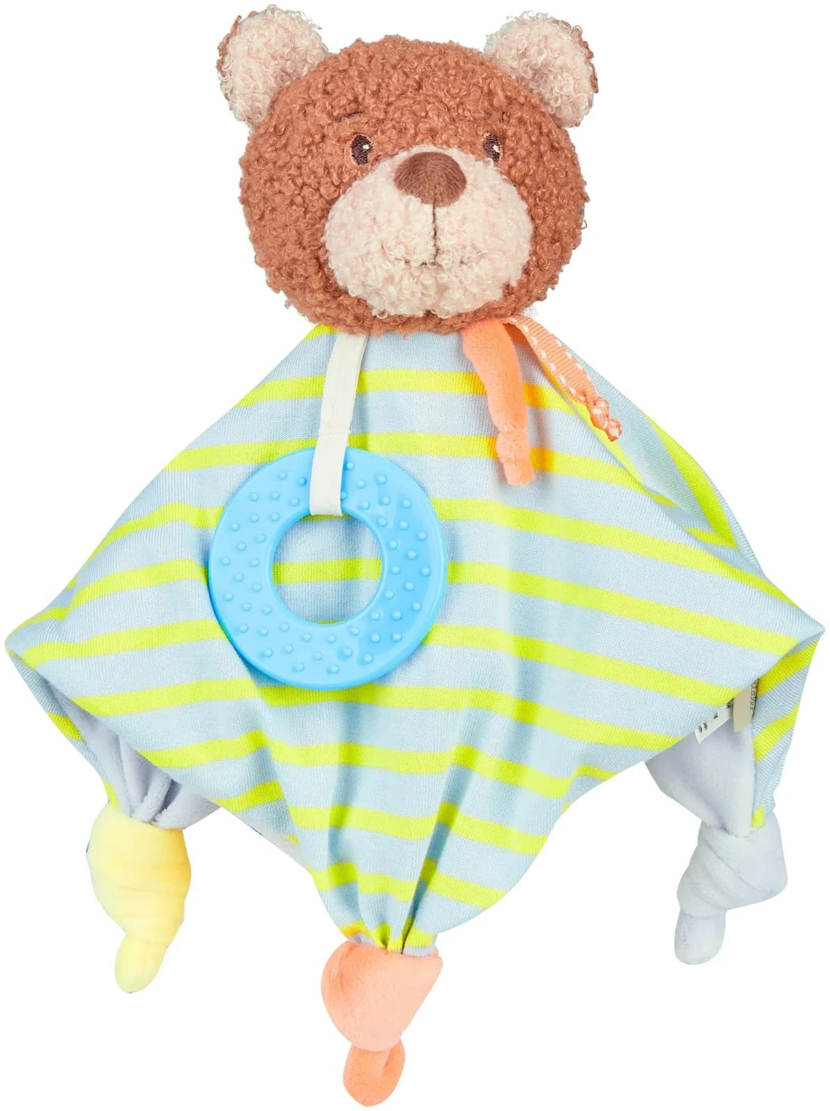 STERNTALER Schmusetuch BÄR Bob M Baby Braun Jersey Plüsch mit Beißring