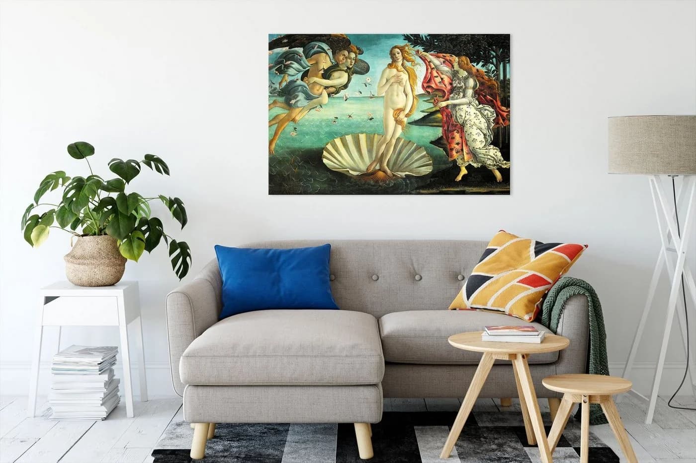 Pixxprint Leinwandbild Sandro Botticelli - Die Geburt der Venus