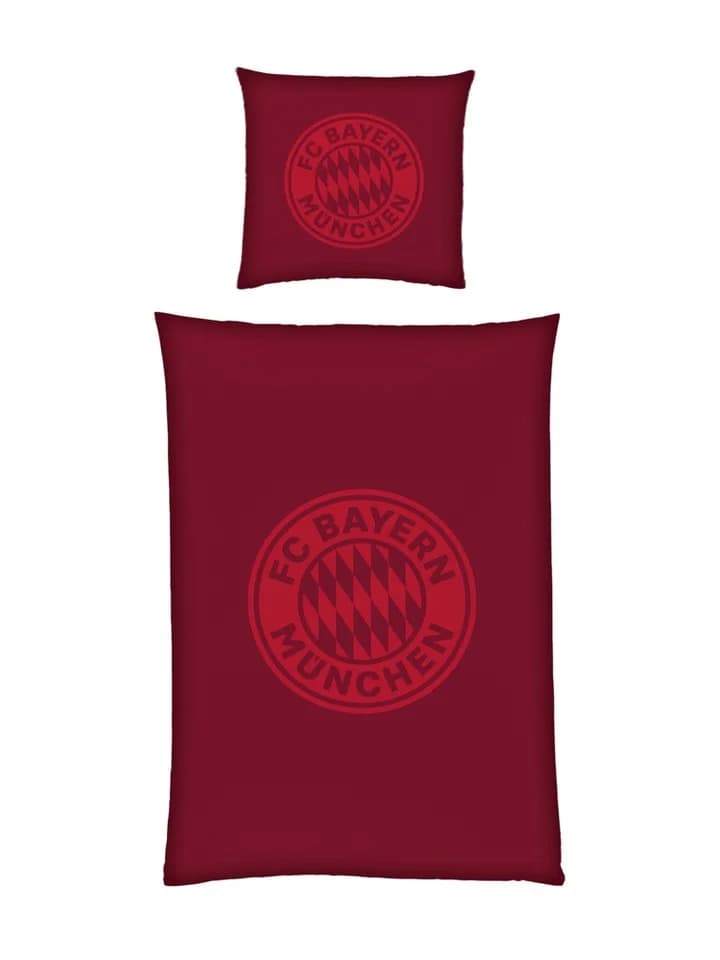 FC Bayern München Bettwäsche Satin Bordeaux