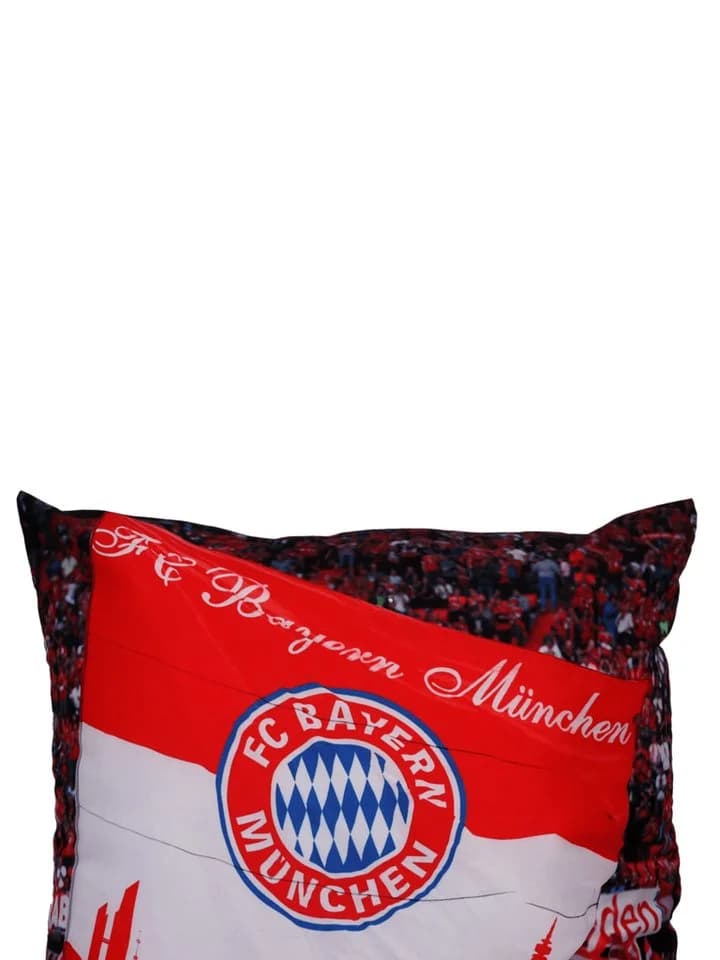 FC Bayern München Kopfkissen FC Bayern München I Kissen Fankurve 40x40 cm I Rot/Weiß