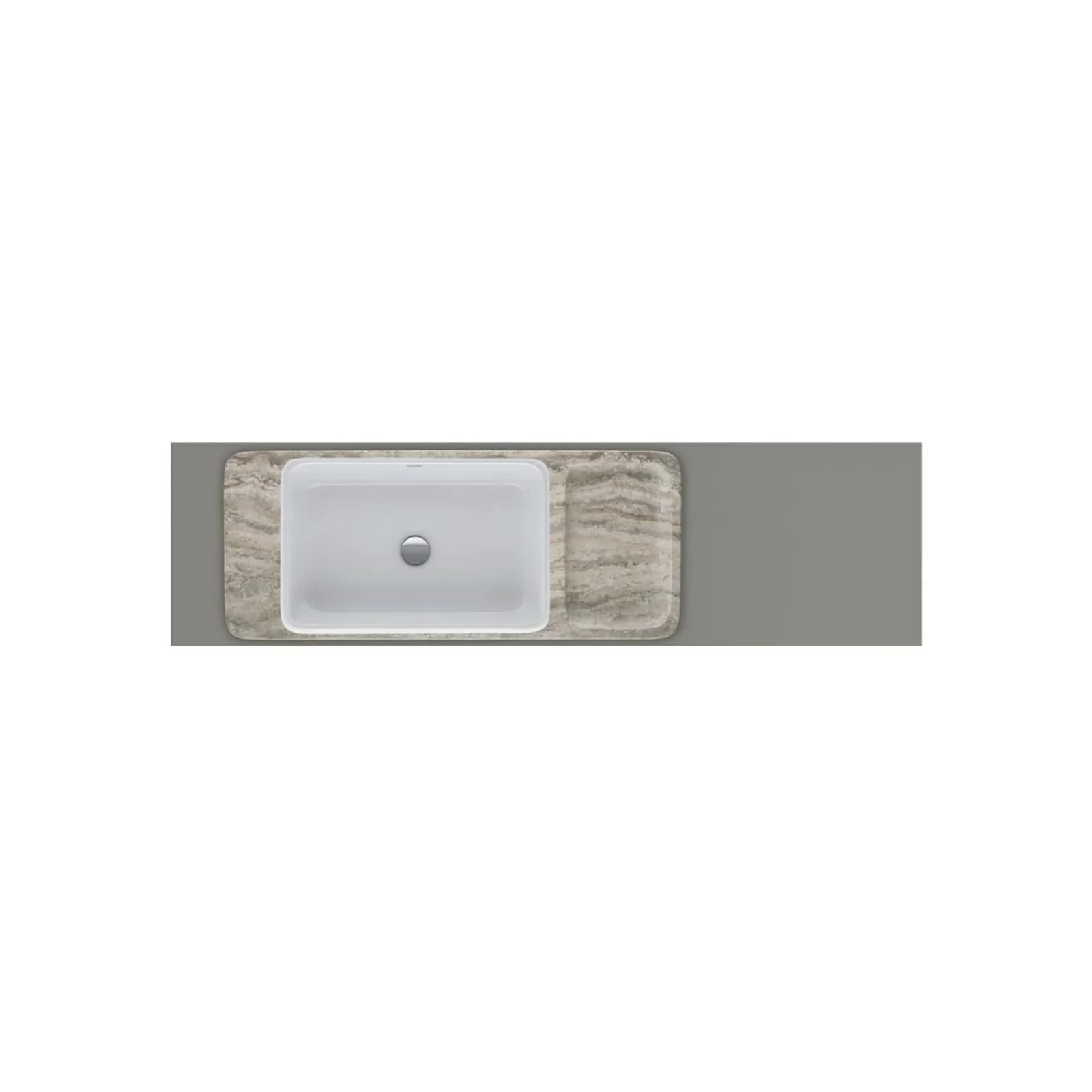 Duravit Qatego Konsole Basalt Matt Eckig
