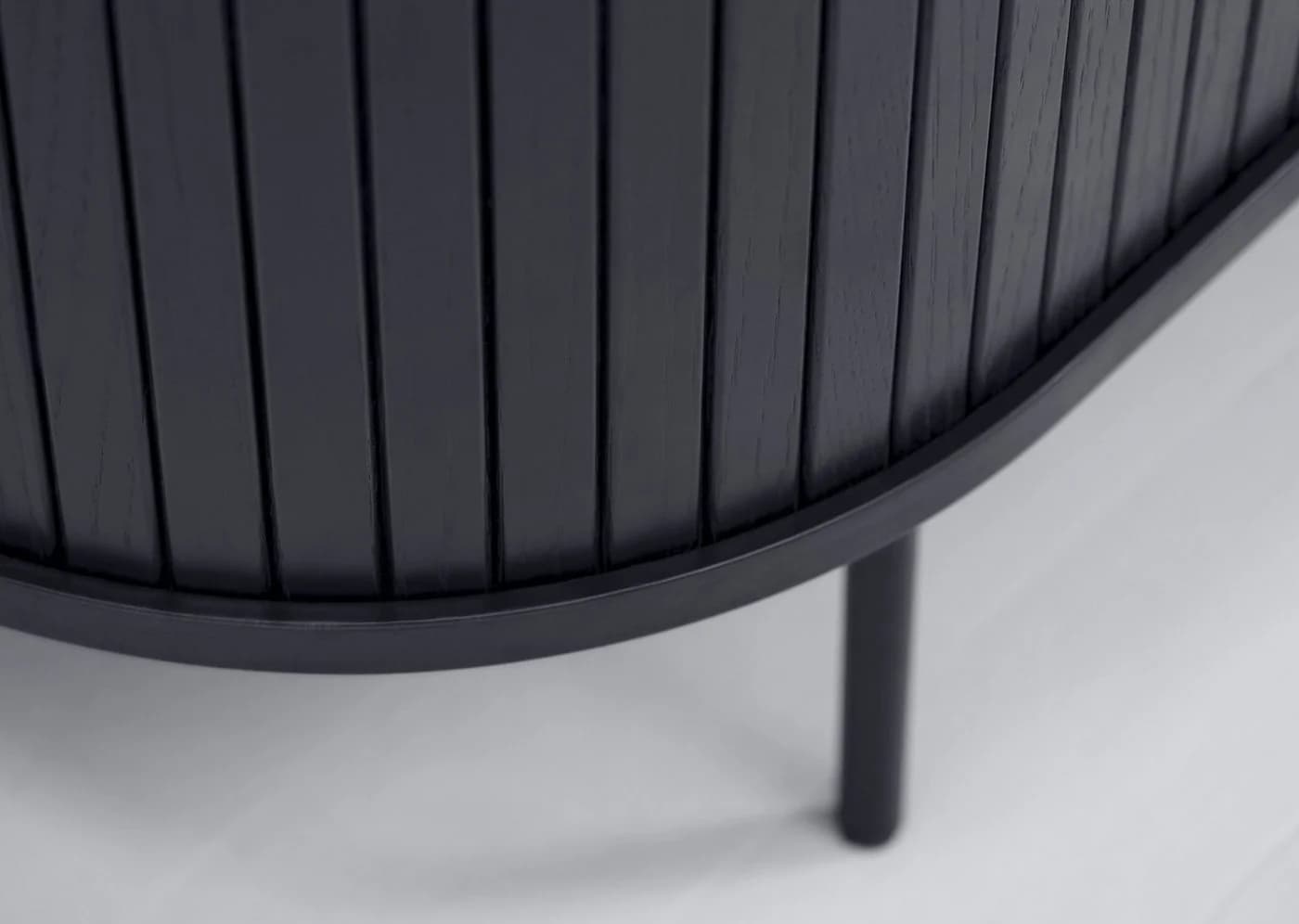 möbelando Couchtisch Nerja Oval Eiche Echtholzfurnier Modern