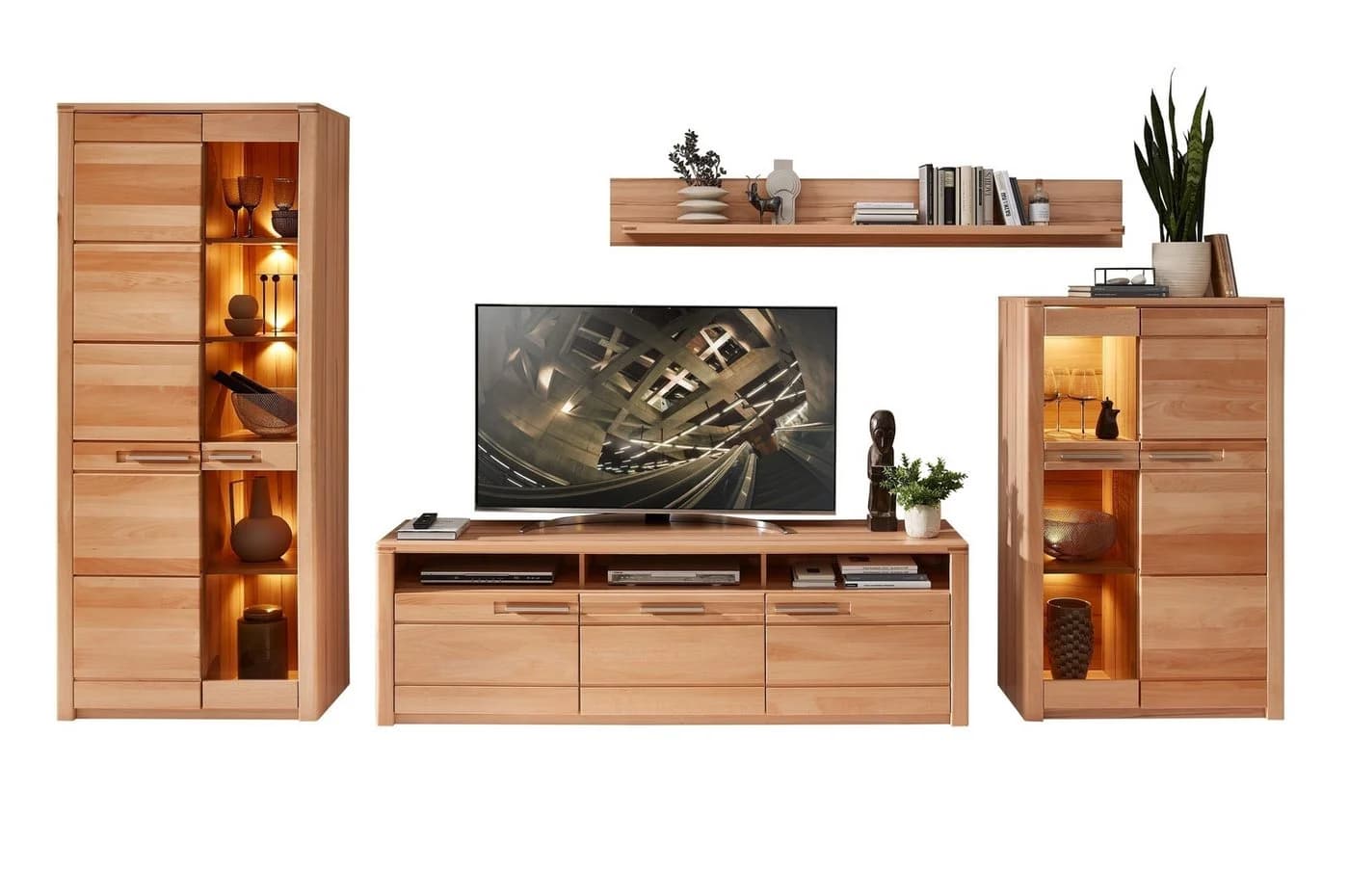 freiraum Wohnwand Nature One LED-Beleuchtung