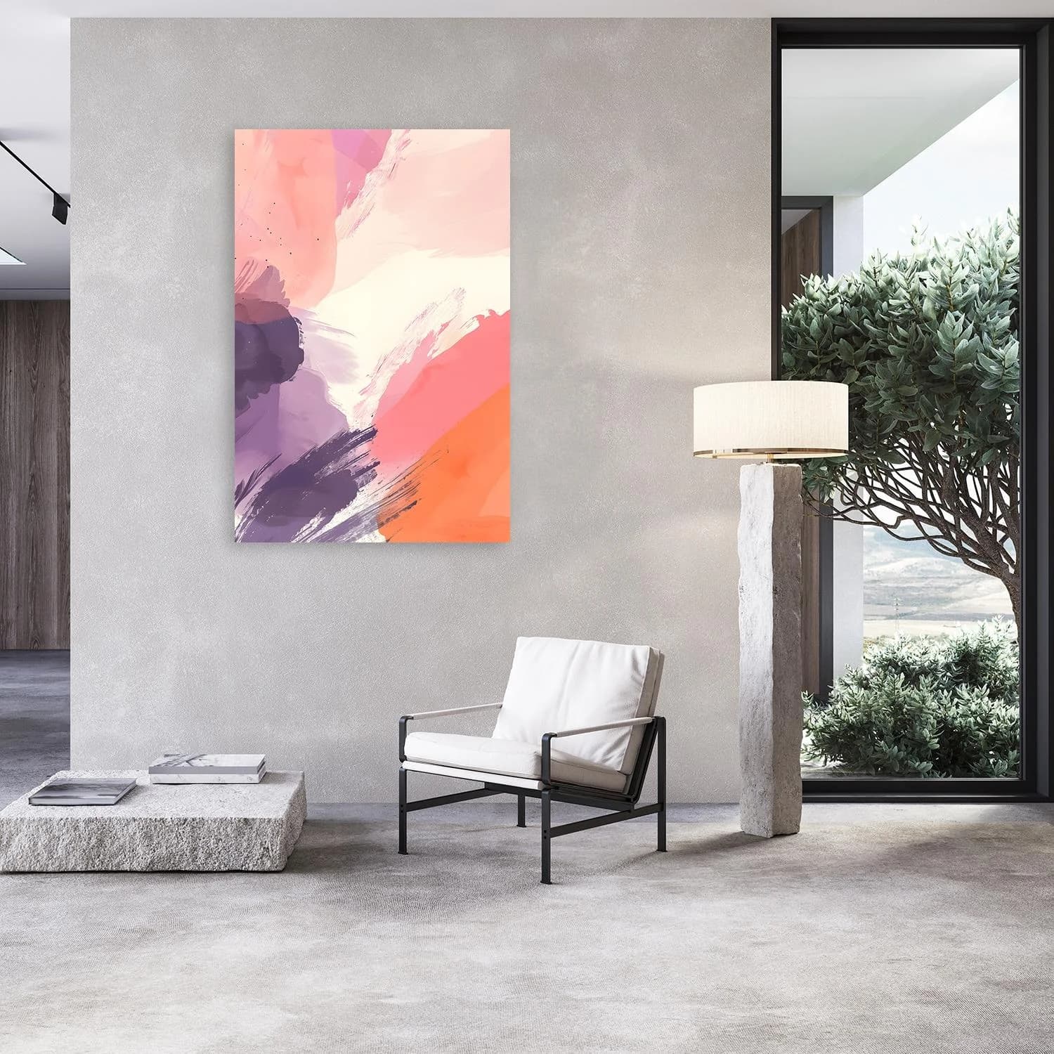 Acrylglasbild QUEENCE Abstrakt Pastel Colors