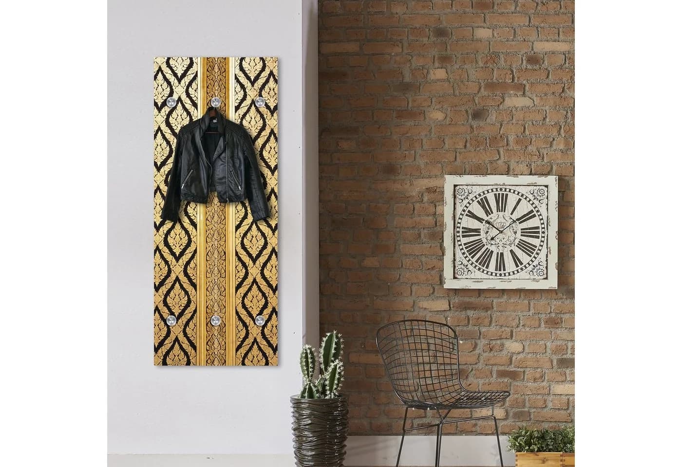 queence Wandgarderobe Thai Tempel - Gold - Acrylglas