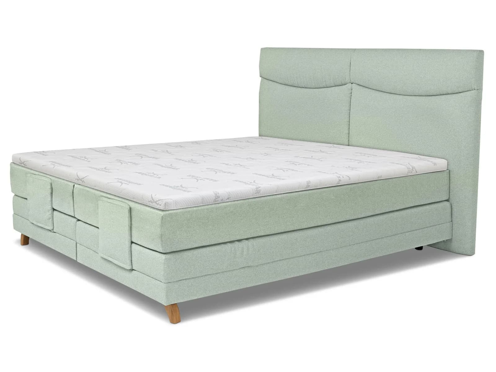 Boxspringbett SANSIBAR Langeoog mit Motor und Stoffbezug