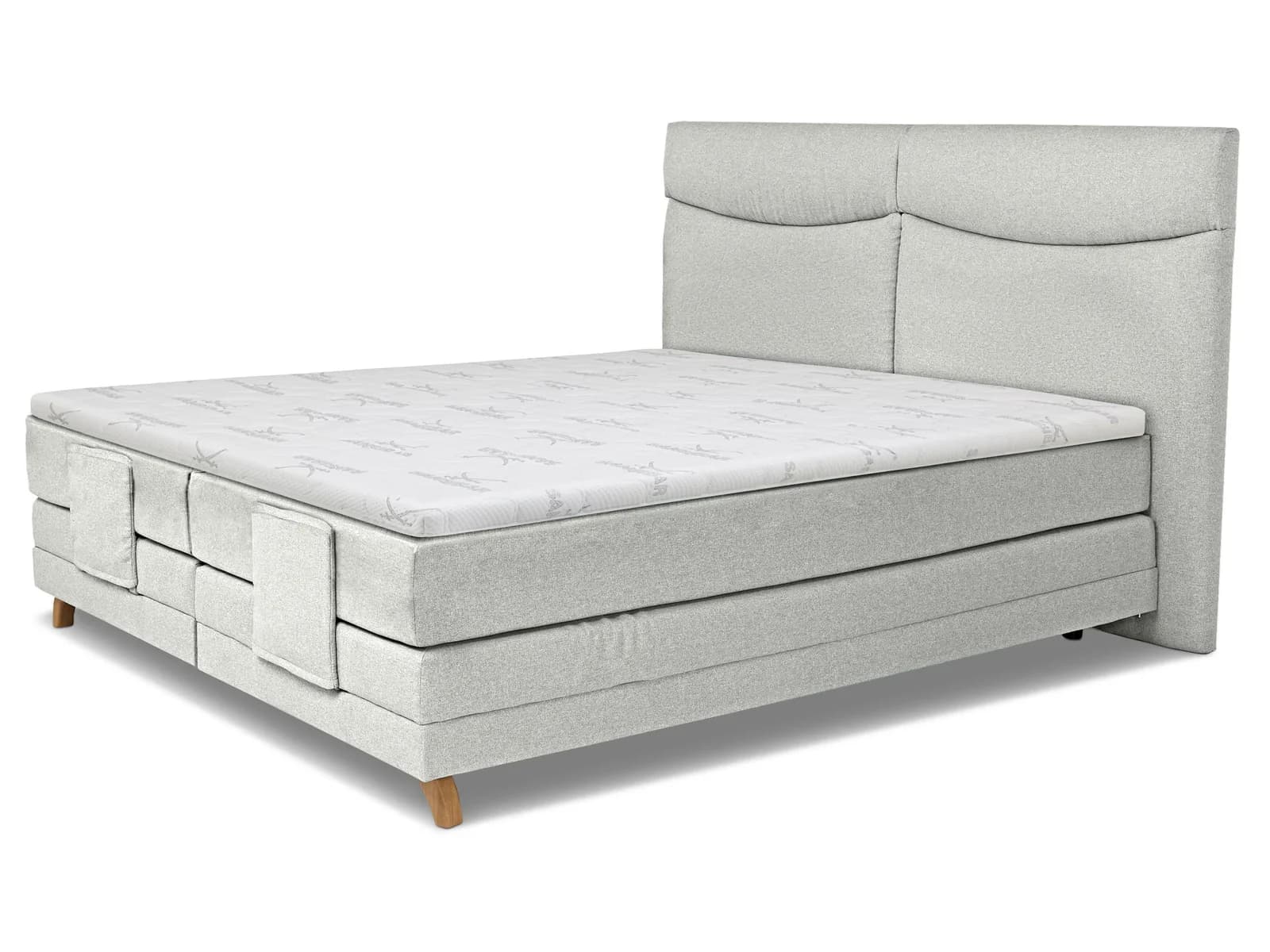 Boxspringbett SANSIBAR Langeoog mit Motor und Eichenfüßen