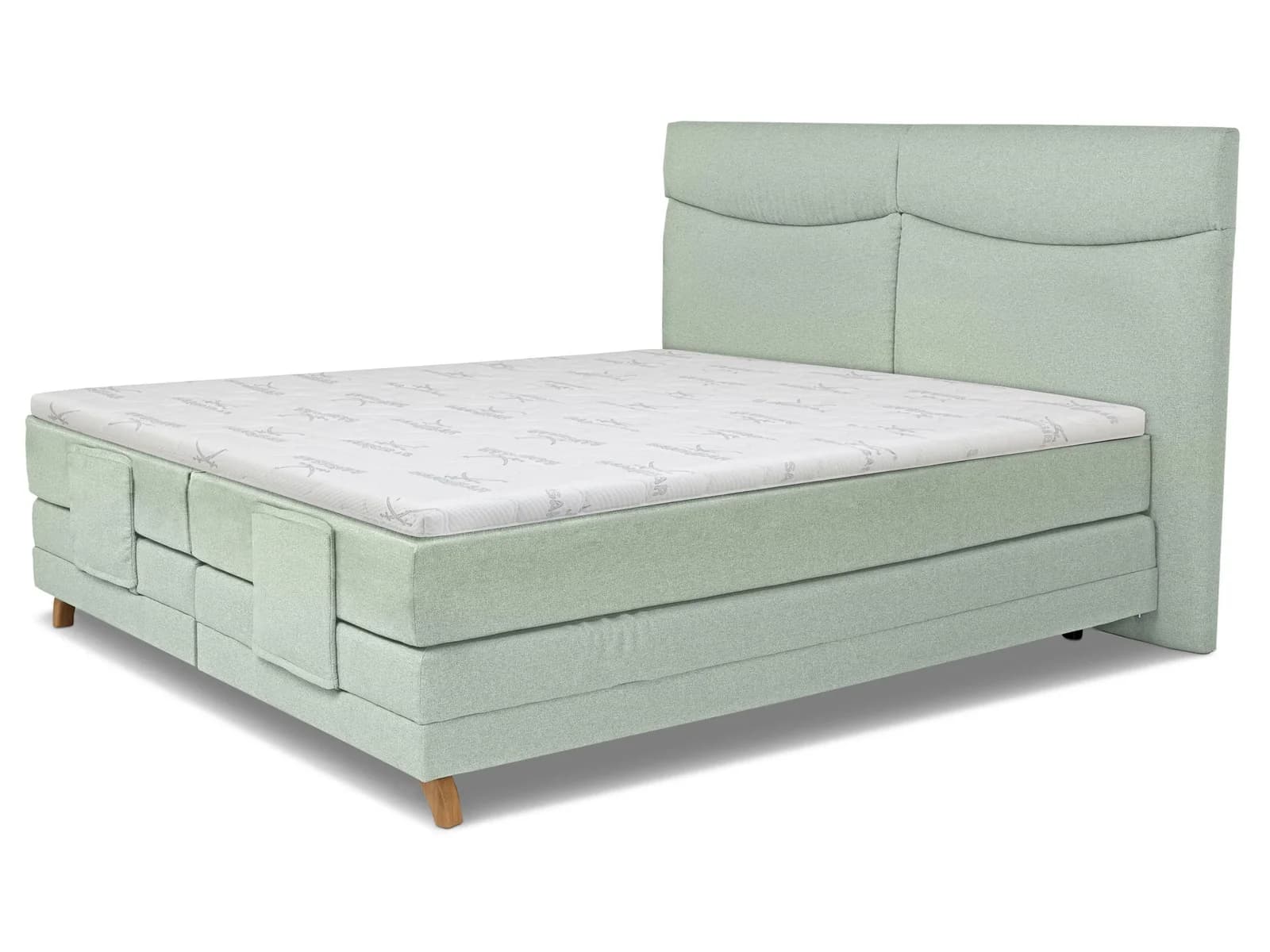 Boxspringbett SANSIBAR Langeoog mit Motor und Stoffbezug