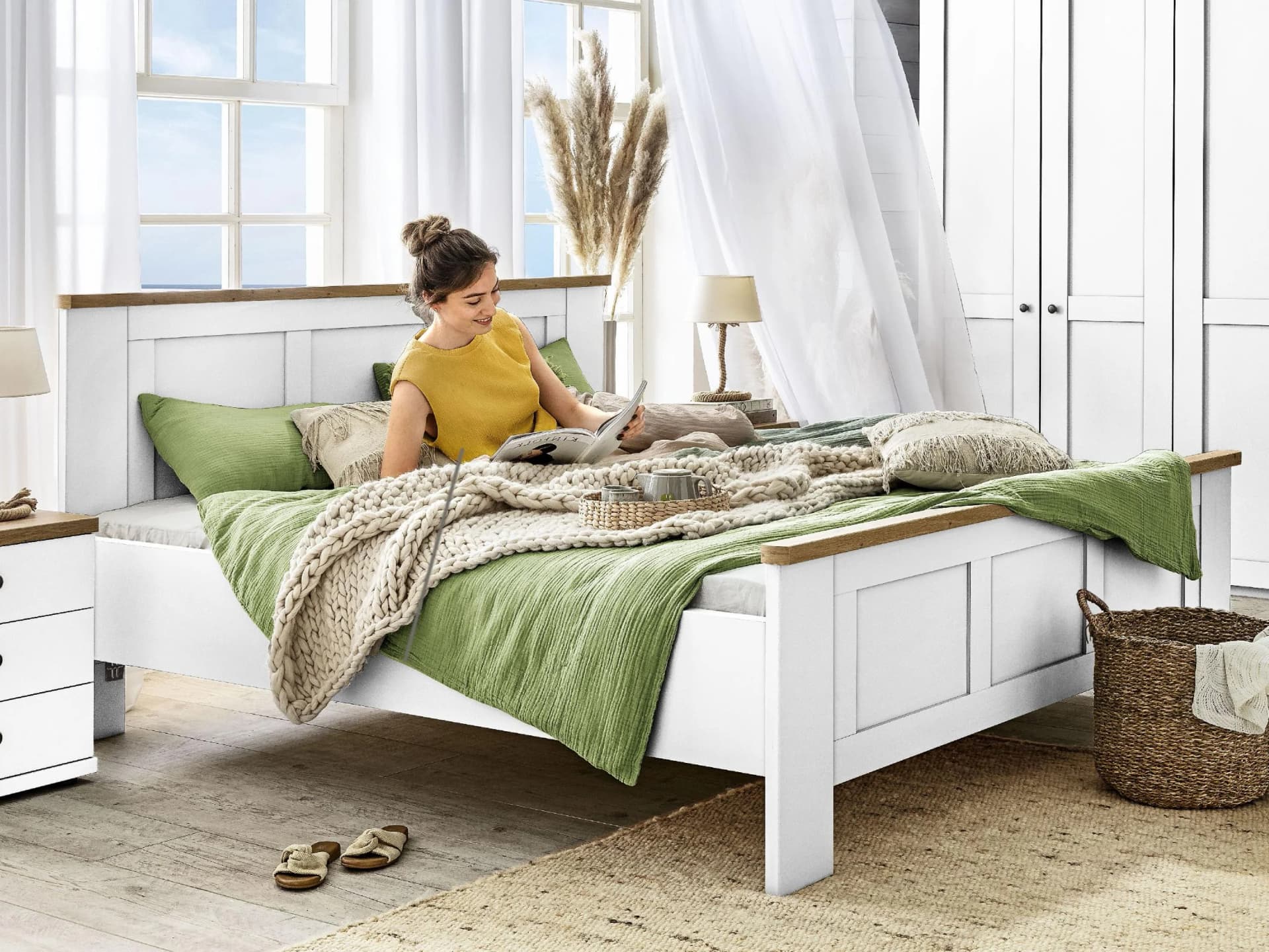 Bett SANSIBAR AALBORG Weiß