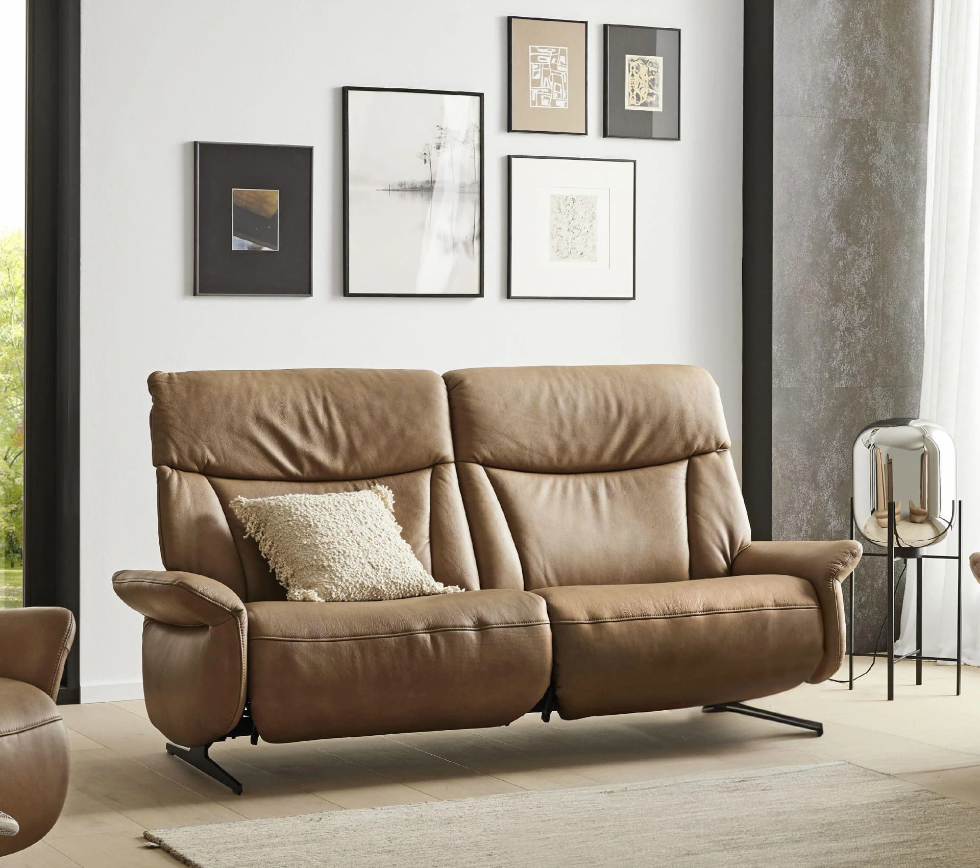 Sofa 2,5 Sitzer VARIA 4473 Leder himolla
