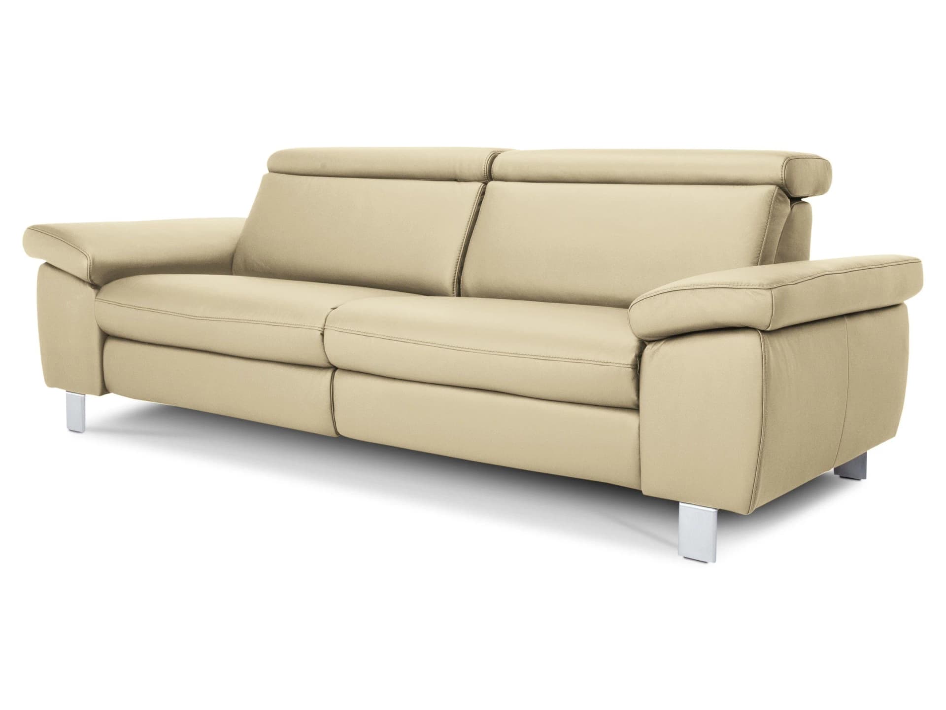 Vito Sofa TONGA mit TV-Funktion und Leder Punch Bezug