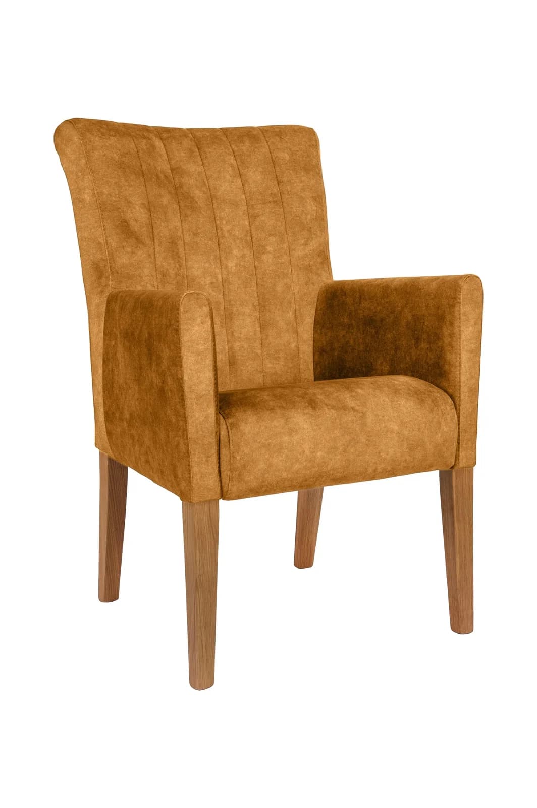 Home Affaire King Armlehnstuhl Goldorange Eiche Natur Massivholz