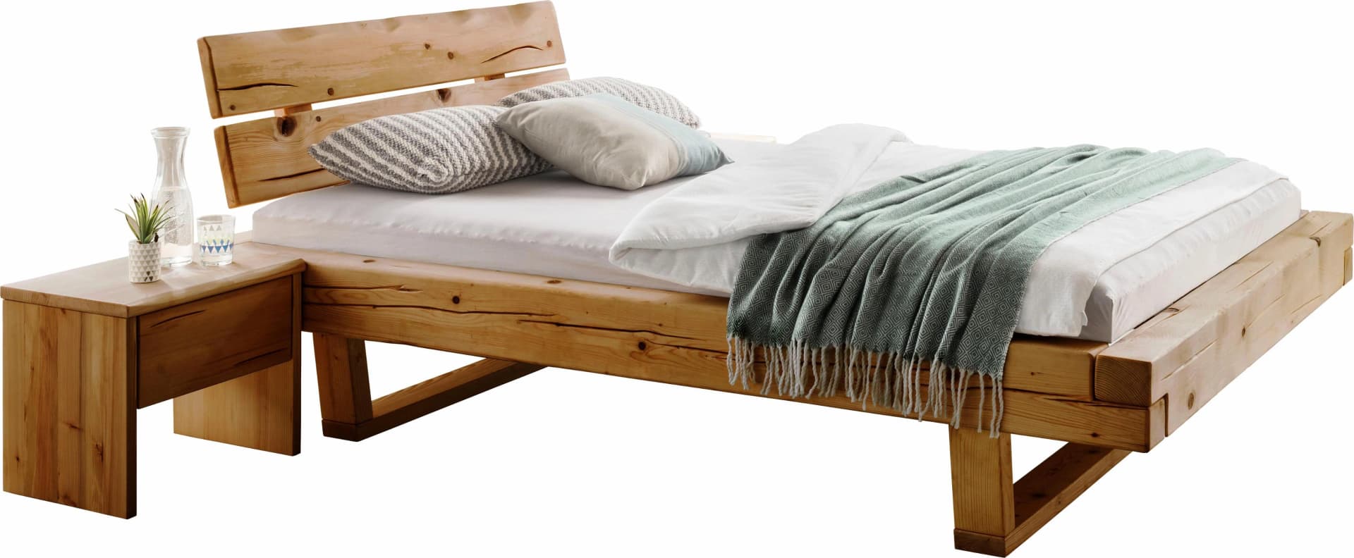 HOME AFFAIRE Ultima Schlafzimmer-Set 3-tlg. Massivholz Fichte Beige