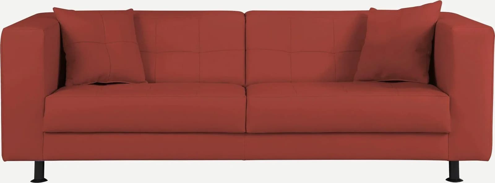 Home Affaire Bengo 3-Sitzer Sofa Rot Kunstleder