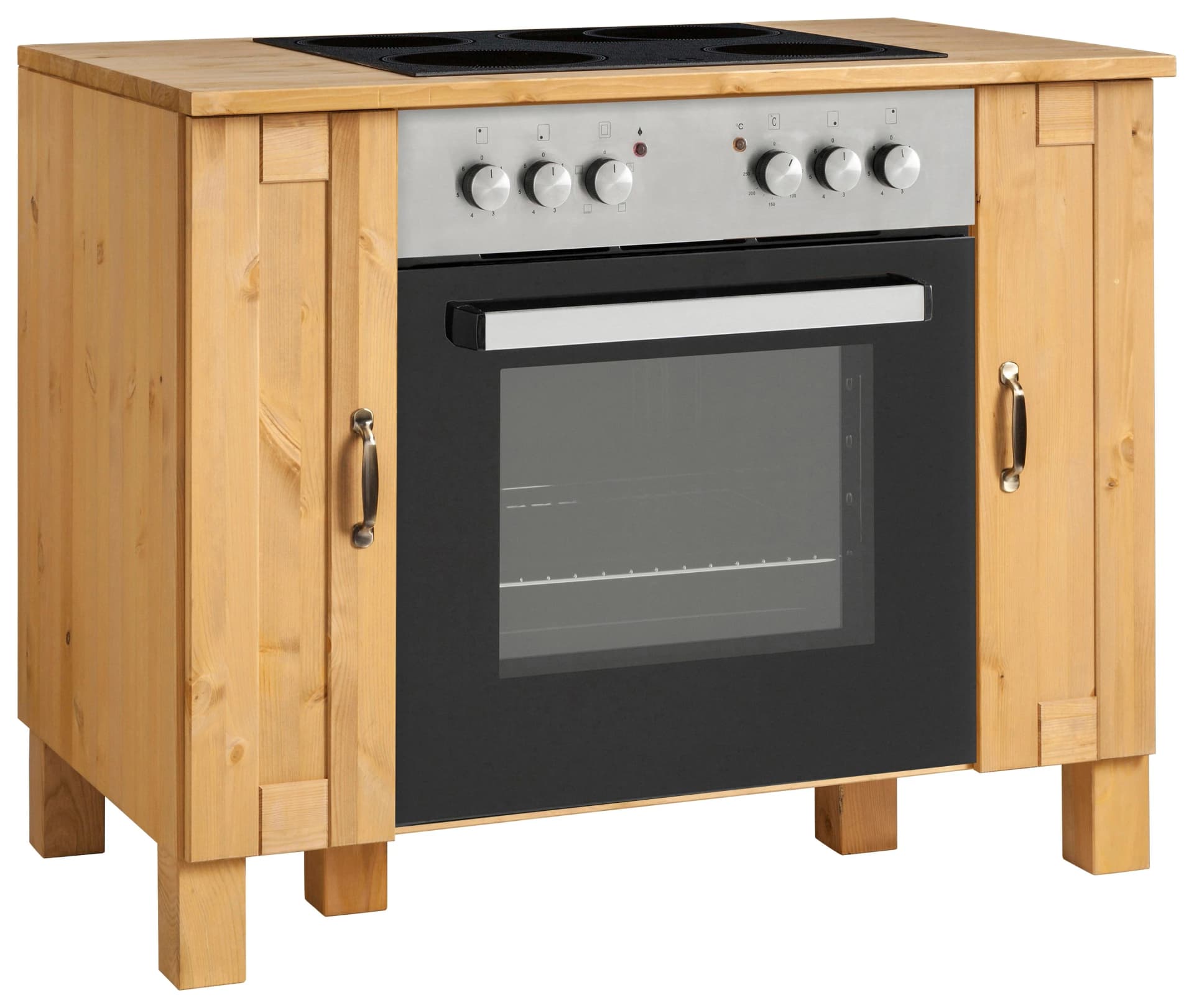Home Affaire Herdumbauschrank Alby Beige Natur Kiefer