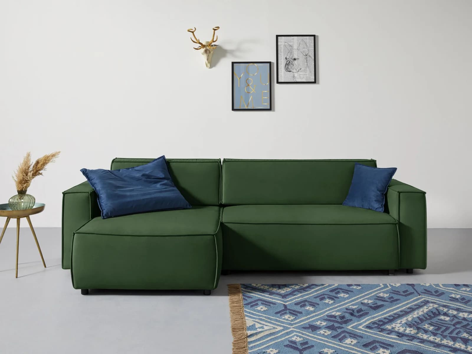 HOME AFFAIRE Ecksofa Marva L-Form mit Bettfunktion und Bettkasten