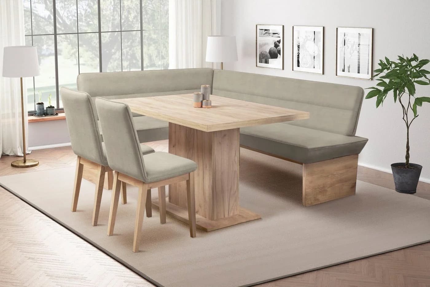 OTTO HOME Eckbank Beluna Polsterbank Sitzecke Braun Beige