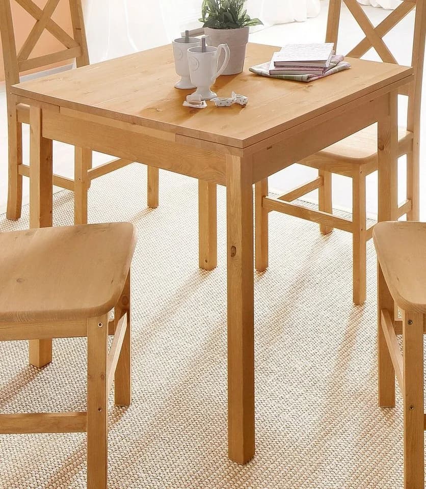 HOME AFFAIRE Esstisch Maike Natur Beige Landhaus