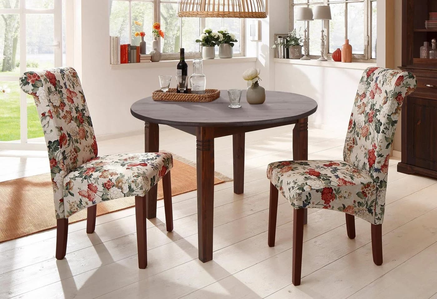Esstisch OTTO HOME Danuta Braun Massivholz Rund