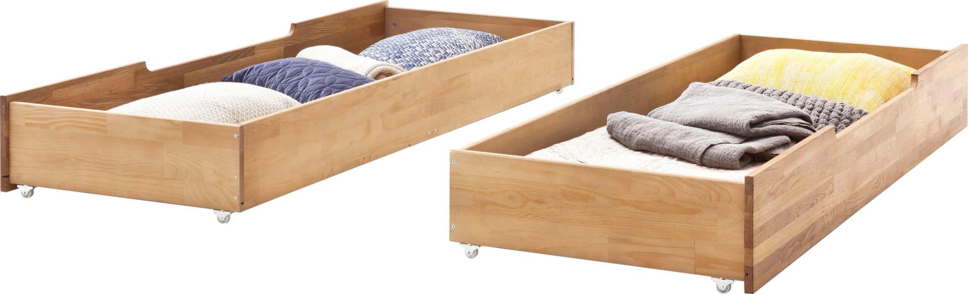 Home Affaire Bettschubkasten Tommy Wildeiche Massivholz