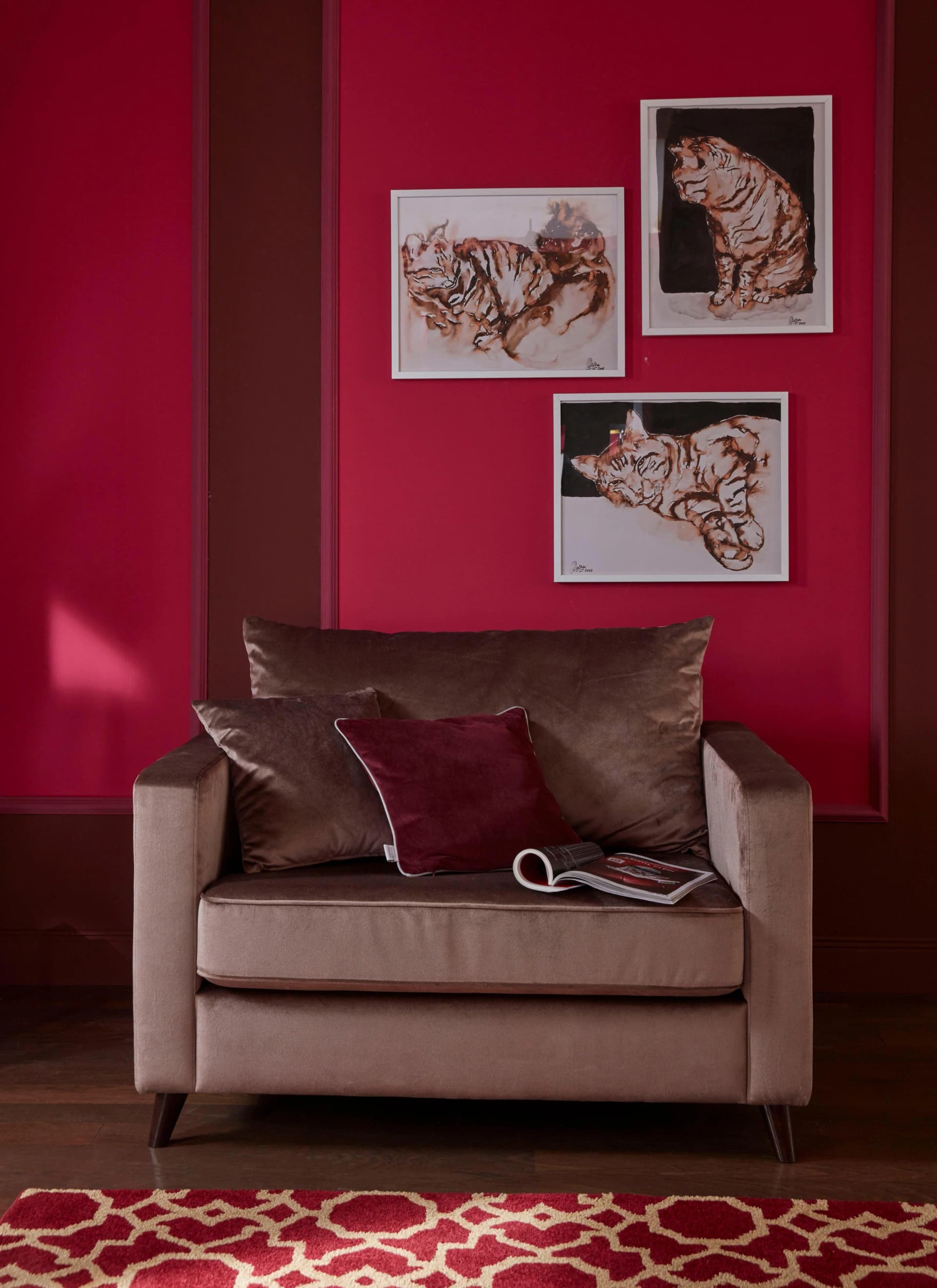 Home Affaire Renesse Loveseat Taupe Microfaser