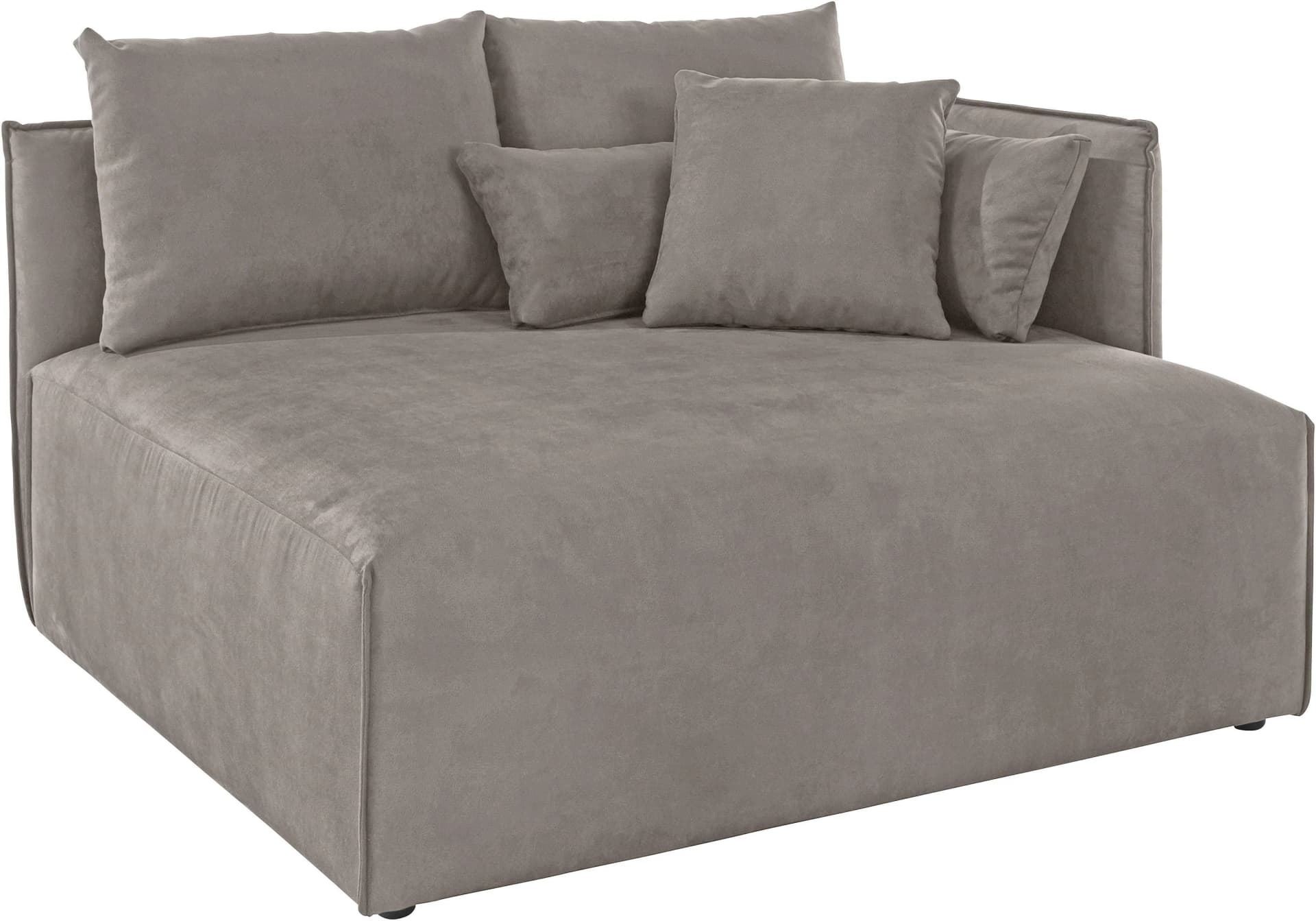 OTTO HOME Ottomane Nöre hellgrau Microfaser Lounge-Modul