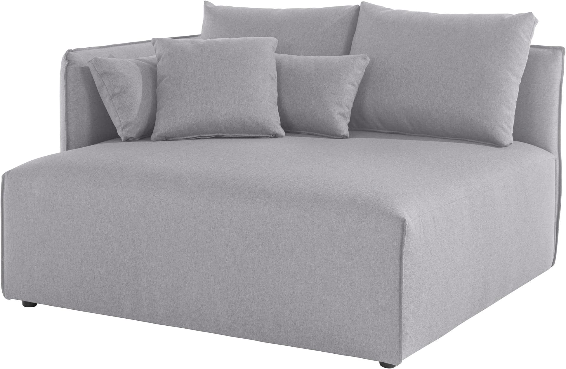 OTTO HOME Ottomane Nöre Hellgrau Polyester Lounge-Modul