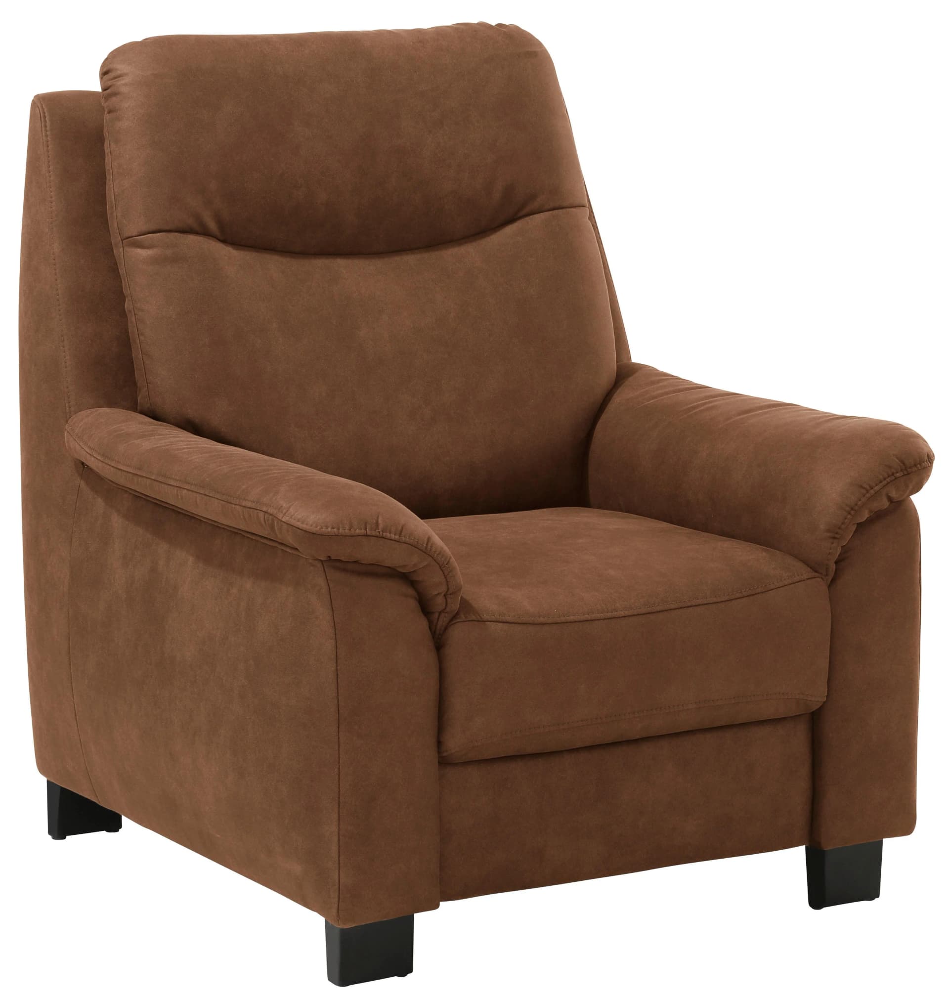Home Affaire Sessel Boccaccio Cognac Luxus-Microfaser mit Kopfteilverstellung