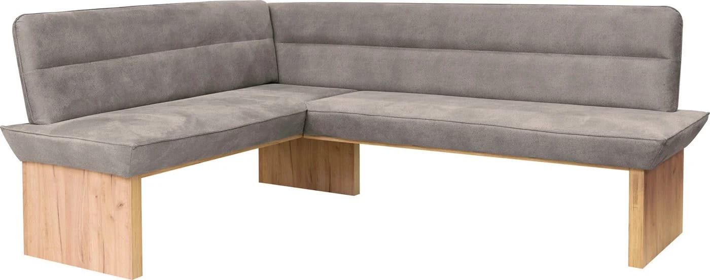 OTTO HOME Eckbankgruppe Beluna + Cross Grau 4-tlg. Microfaser