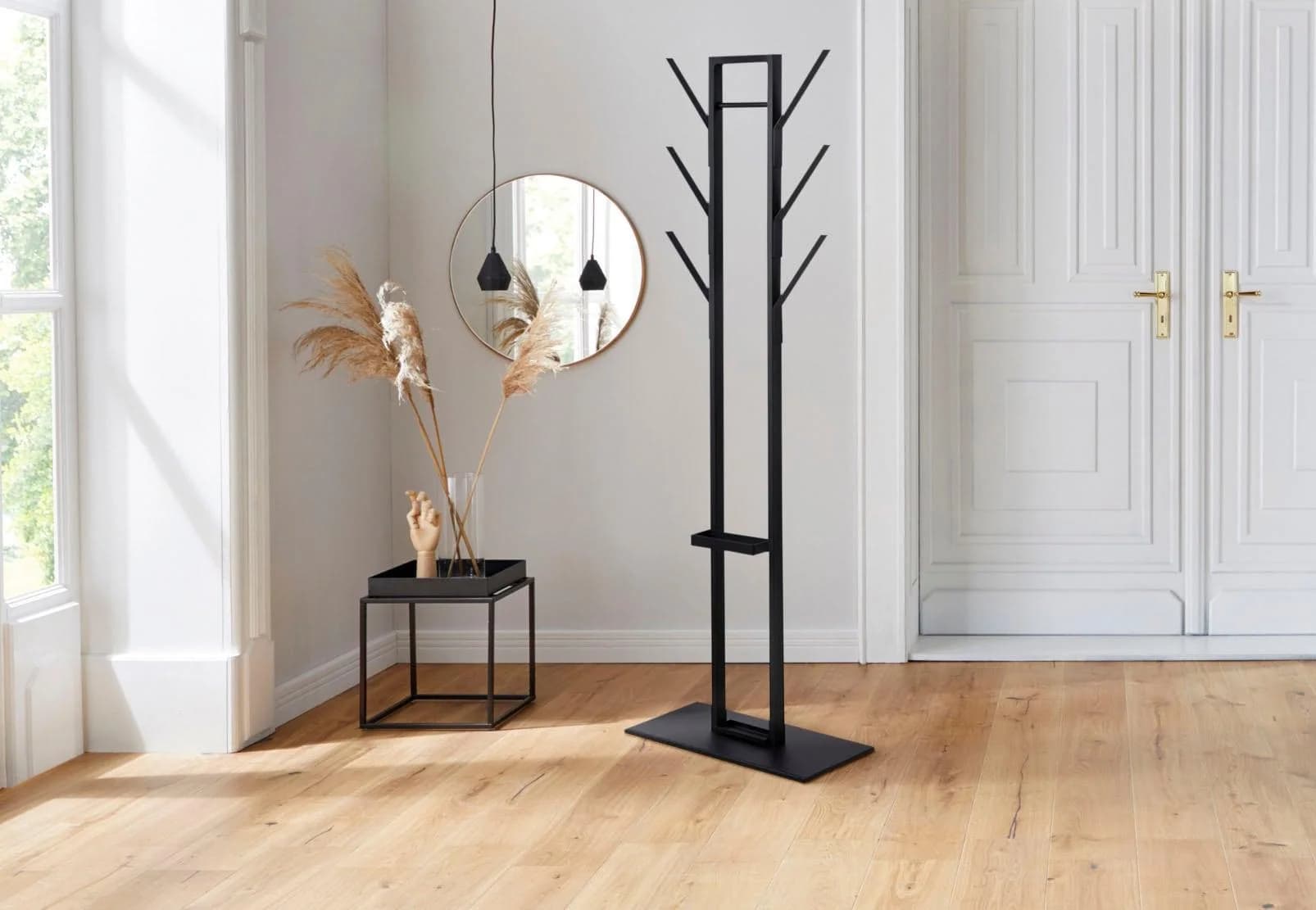 ACTONA GROUP Kleiderständer Vincent Schwarz Metall Garderobe