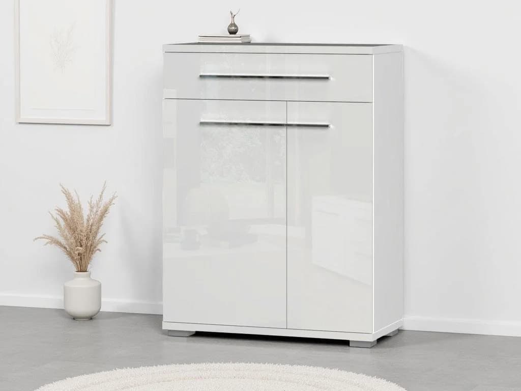 OTTO HOME Schuhschrank Piano Weiß Hochglanz Soft-Close