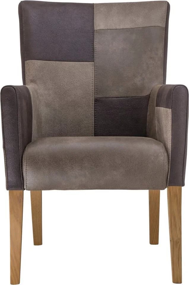 Home Affaire King Armlehnstuhl Braun Microfaser Eiche