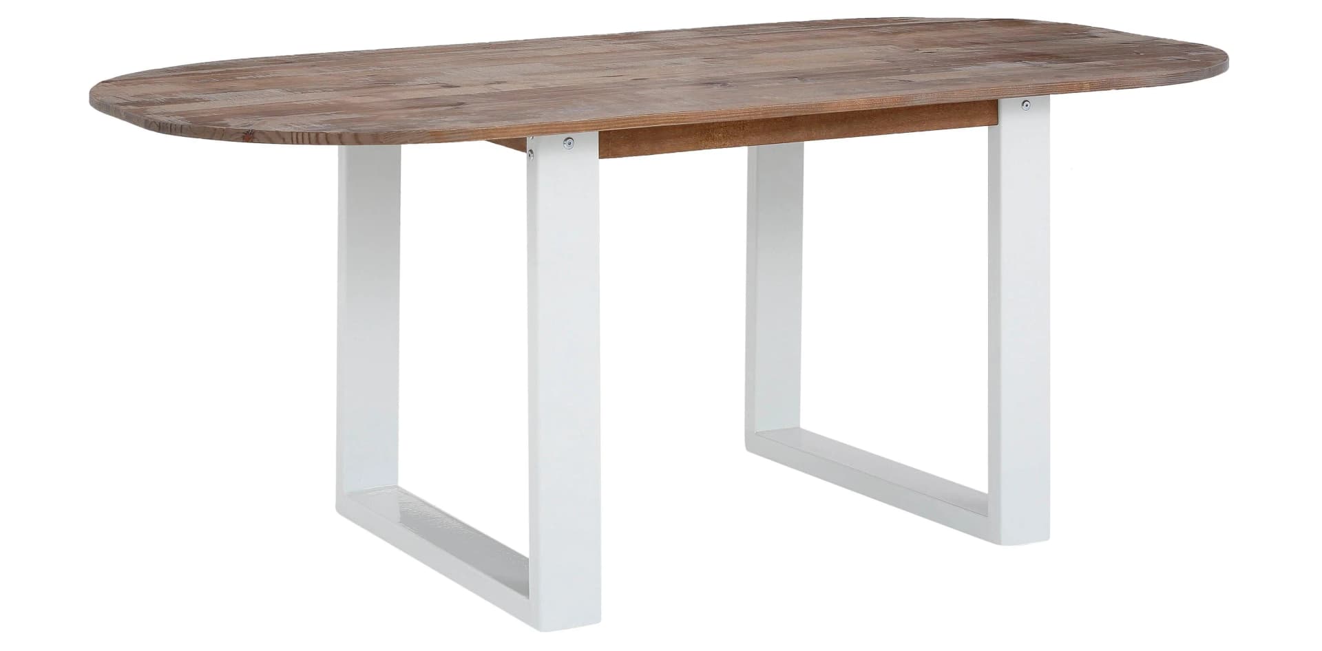 Esstisch OTTO HOME Lagos Braun Weiß Massivholz